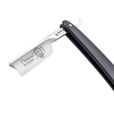 Dovo - Barbarossa Carbon Steel 5/8 Straight Razor - Black Ebony Wood Handle - Spanish Point