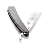 Dovo - Barbarossa Carbon Steel 5/8 Straight Razor - Black Ebony Wood Handle - Spanish Point