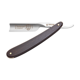 Dovo - Barbarossa Carbon Steel 5/8 Straight Razor - Black Ebony Wood Handle - Spanish Point