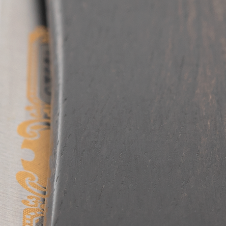 Dovo - Prima Carbon Steel 5/8 Straight Razor - Black Ebony Wood Handle - Round Point
