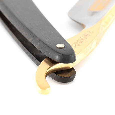 Dovo - Straight Razor - Bismarck - Ebony Wood Handle - 6/8