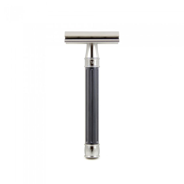 Edwin Jagger - 3ONE6 Stainless Steel Gunmetal Double Edge Safety Razor - DESSGA5BL