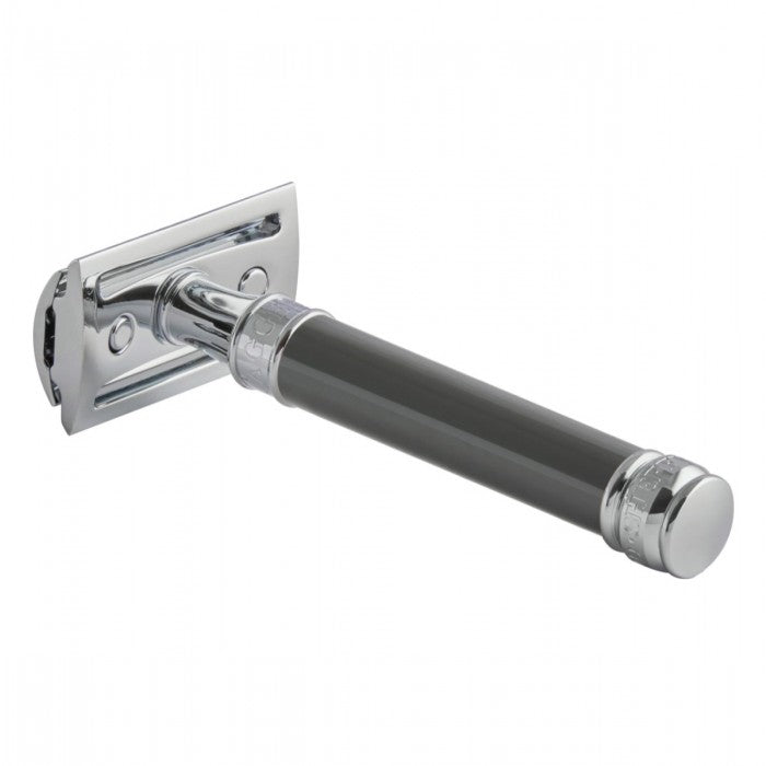 Edwin Jagger - Grey Double Edge Safety Razor - DE85BL