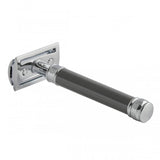 Edwin Jagger - Grey Long Handle Double Edge Safety Razor - DEL85BL