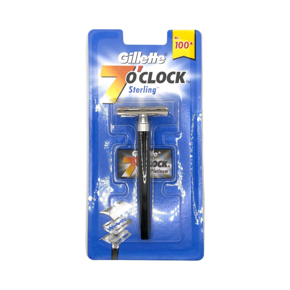 Gillette 7 O'Clock Sterling DE Safety Razor Free Shipping The