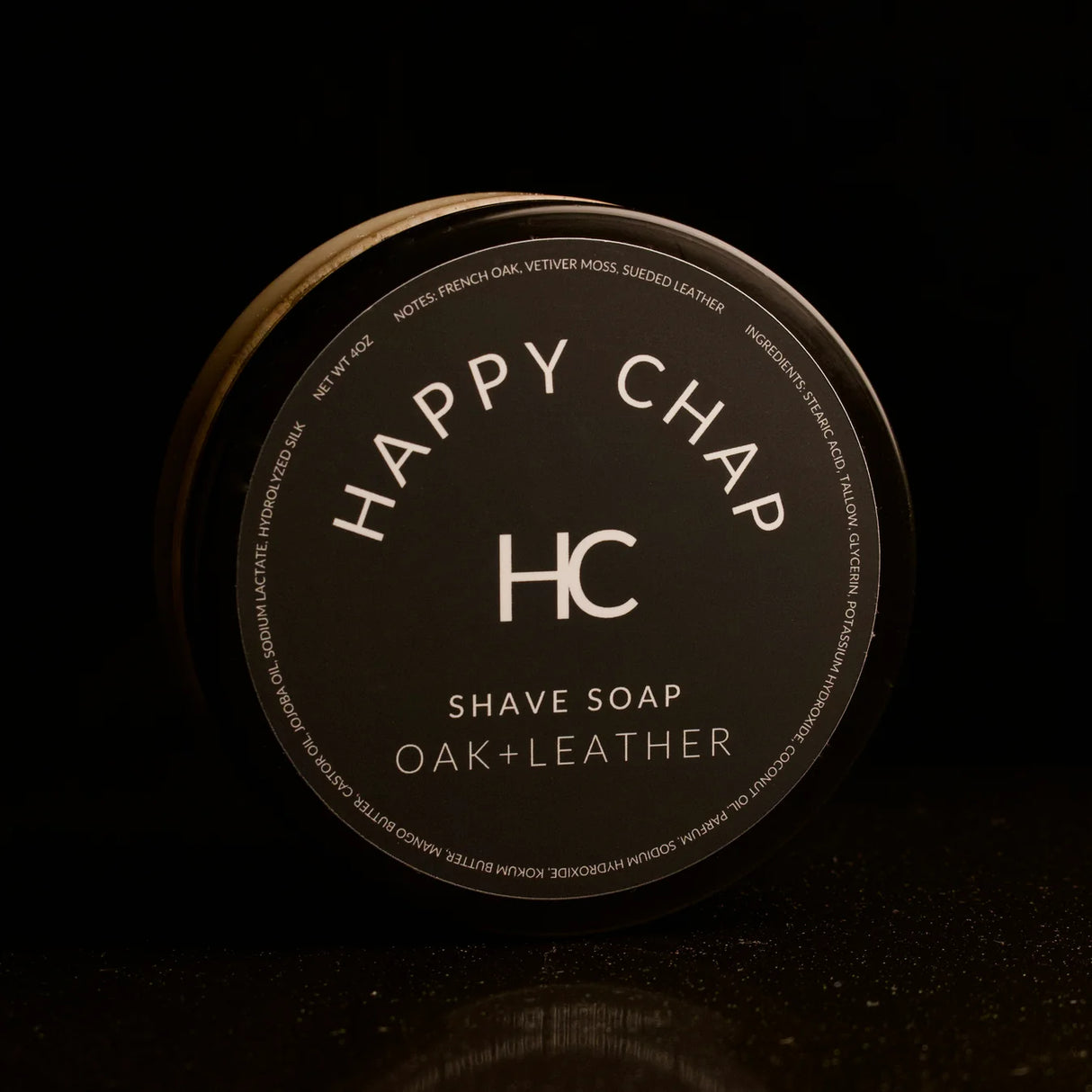 Happy Chap - Oak + Leather - Shaving Soap - 4oz