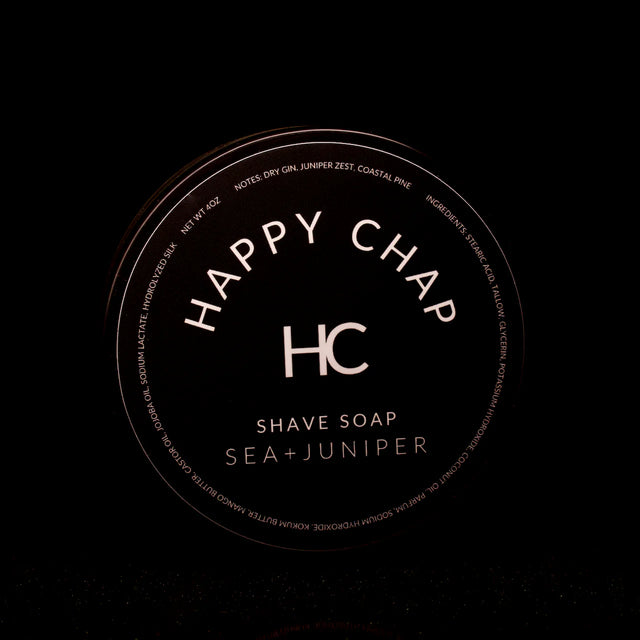 Happy Chap - Sea + Juniper - Shaving Soap - 4oz
