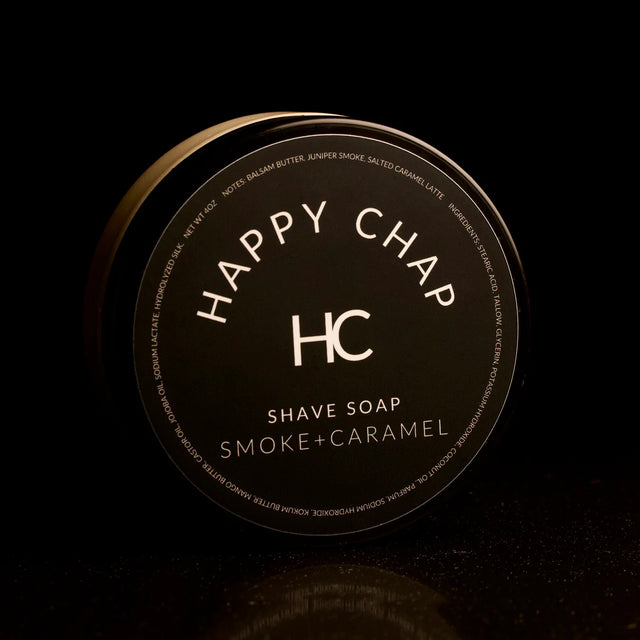 Happy Chap - Smoke + Caramel - Shaving Soap - 4oz