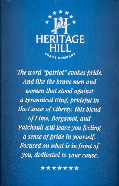 Heritage Hill Shave Company - Patriot - Bar Soap