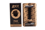 Rex Supply Co. Page Three Piece Aluminum Double Edge Safety Razor