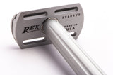 Rex Supply Co. Page Three Piece Aluminum Double Edge Safety Razor