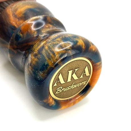 AKA Brushworx - Sunset Waves - 26mm Synthetic G5B Bulb Knot - Resin Handle