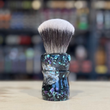 Never Alone 5 - #3 - 26mm AK7 Fan Knot - Resin Handle Shaving Brush