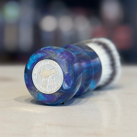 Never Alone 5 - #12 - 26mm AK47 Fan Knot - Resin Handle Shaving Brush