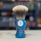 Never Alone 5 - #28 - 26mm Doughknot Badger Fan Knot - Resin Handle Shaving Brush
