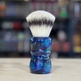 Never Alone 5 - #32 - 26mm Synthetic AK47 Fan knot - Resin Handle Shaving brush