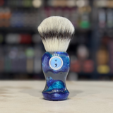 Never Alone 5 - #50 - 26mm Synthetic AK47 Bulb Knot - Resin Handle Shaving Brush