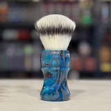 Never Alone 5 - #52 - 26mm Synthetic AK47 Fan Knot - Resin Handle Shaving Brush
