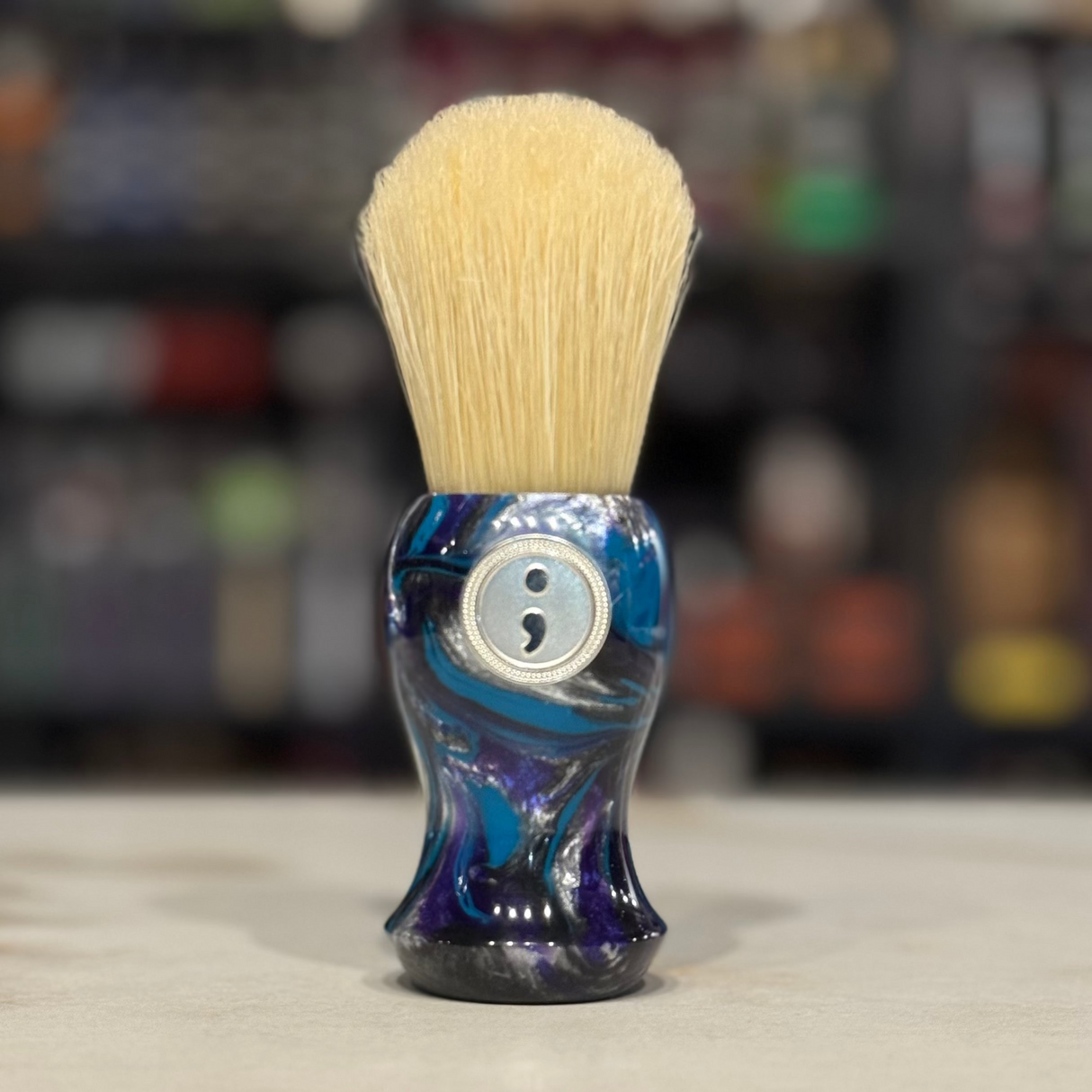Never Alone 5 - #97 - 26mm Boar Knot - Resin Handle Shaving Brush