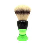The Herald 26mm Shaving Brush Green Resin Handle Choose Knot Type