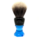 The Herald 26mm Shaving Brush Blue Resin Handle Choose Knot Type