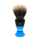 The Herald 26mm Shaving Brush Blue Resin Handle Choose Knot Type