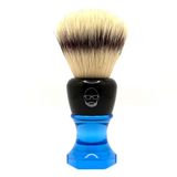 The Herald 26mm Shaving Brush Blue Resin Handle Choose Knot Type