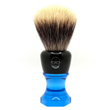 The Herald 26mm Shaving Brush Blue Resin Handle Choose Knot Type