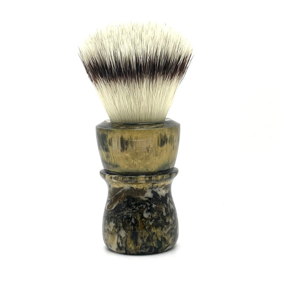 AKA Brushworx - Golden Fern - 26mm Synthetic AK47 Fan Knot - Resin Handle