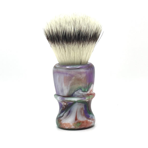 AKA Brushworx - Bohemia Glass - 26mm Synthetic AK47 Fan Knot - Resin Handle
