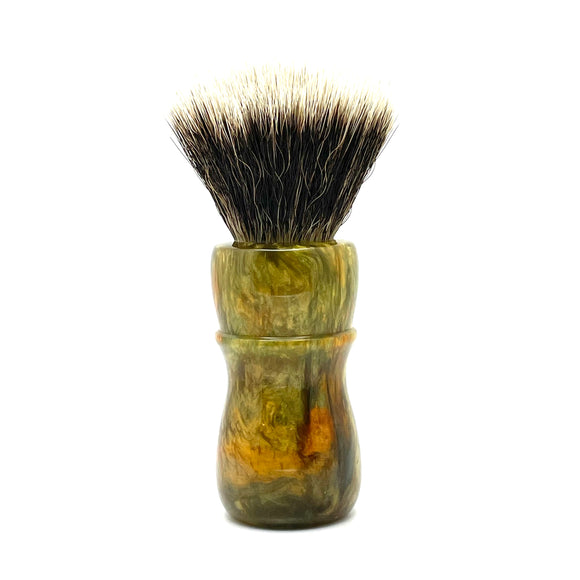 Maritime Brush Co. - Bullion 24mm Resin - Premium M5C Fan Synthetic (SHD) Knot