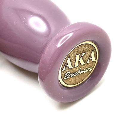 AKA Brushworx - Lavender Shimmer - 26mm Synthetic AK4 FAN Knot - Resin Handle