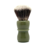 AKA Brushworx - Sage Shimmer - 26mm Synthetic AK7 Fan Knot - Resin Handle