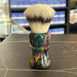 Never Alone 6 #35 26mm AK47 Synthetic Fan Knot Resin Handle Shaving Brush