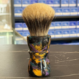 Never Alone 6 #43 26mm Badger Doughknot Knot Resin Handle Shaving Brush