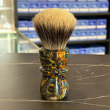 Never Alone 6 #17 26mm Badger Doughknot Knot Resin Handle Shaving Brush