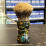 Never Alone 6 #7 26mm Badger Doughknot  Knot Resin Handle Shaving Brush