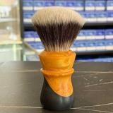 Never Alone 6  #29 26mm AK7 Synthetic Fan Knot Resin Handle Shaving Brush