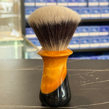 Never Alone 6  #5 26mm AK7 Synthetic Fan Knot Resin Handle Shaving Brush