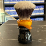 Never Alone 6 #34 26mm AK7 Synthetic Fan Knot Resin Handle Shaving Brush