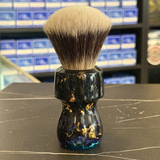 Never Alone 6 #32 26mm AK7 Synthetic Fan Knot Resin Handle Shaving Brush