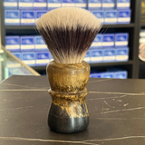 Never Alone 6 #20 26mm AK7 Synthetic Fan Knot Resin Handle Shaving Brush