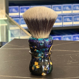 Never Alone 6 #38 26mm AK7 Synthetic Fan Knot Resin Handle Shaving Brush