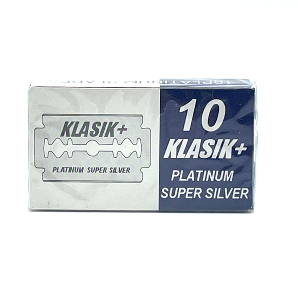 Klasik - Platinum Super Silver Double Edge Razor Blades - Pack of 10 Blades