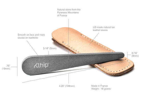 Klhip - Nail File - In Leather Case