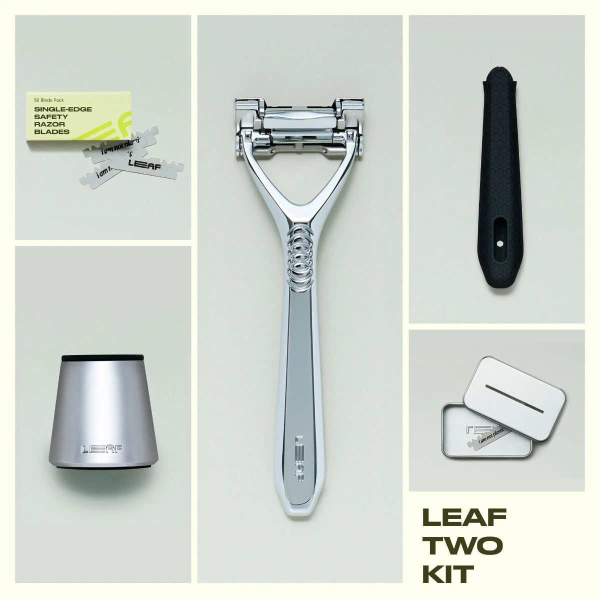 Leaf Two Pivoting Head Razor Chrome Kit