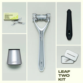 Leaf Two Pivoting Head Razor Chrome Kit