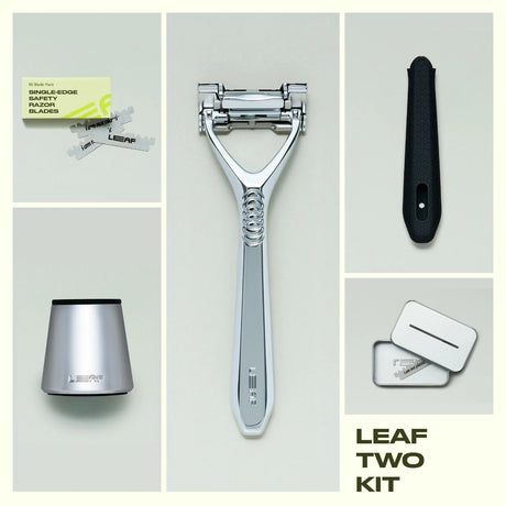 Leaf Two Pivoting Head Razor Chrome Kit