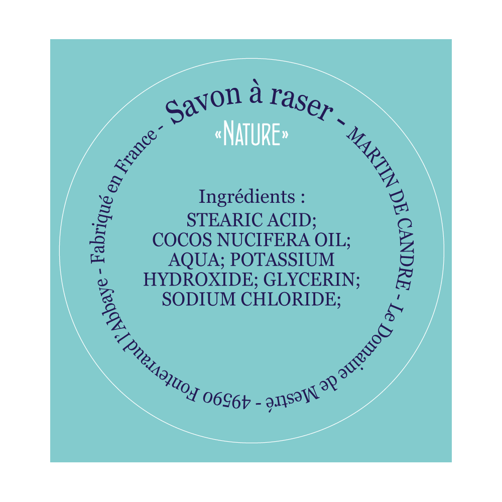 Martin de Candre - Nature - Shaving Soap in Wooden Bowl - 200g