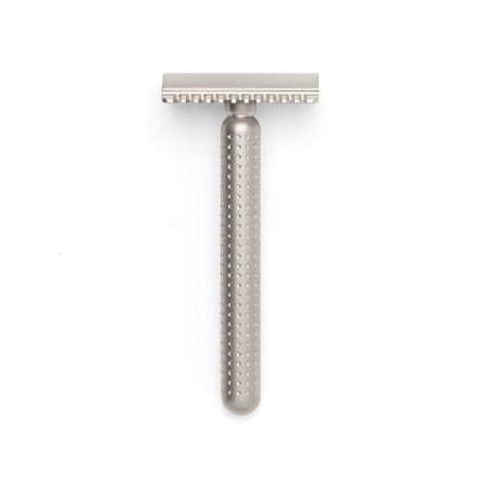 Tatara Masamune Stainless Steel Open Comb Double Edge Safety Razor Matte